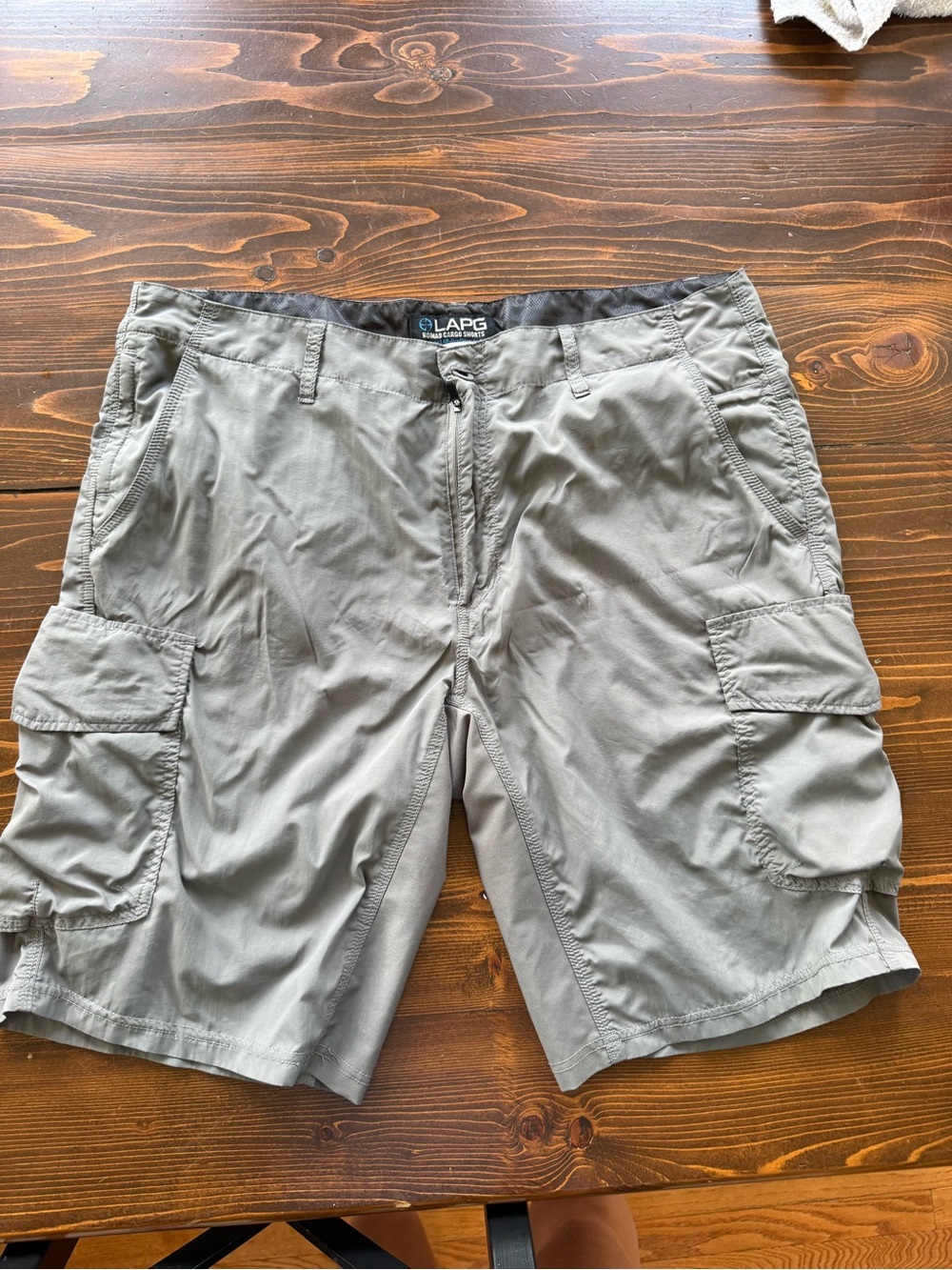 LAPG Men's Gray Cargo Shorts - Lightweight Utility Style